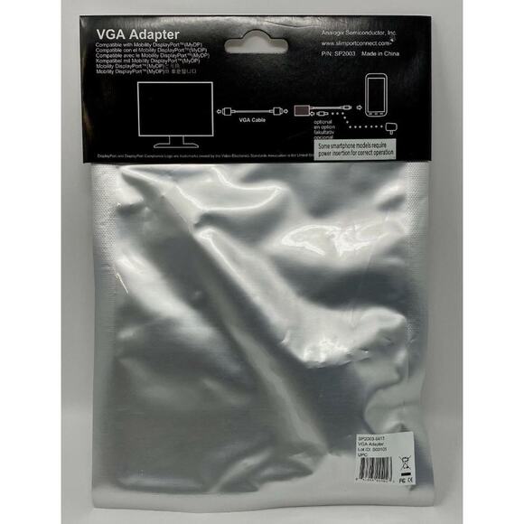 NEW Slimport VGA Adapter enabled mobile device to VGA Display LG Optimus G Pro - Picture 2 of 2